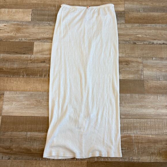 With Jean Dylan White Knit Midi Skirt Size XS - Picture 2 of 7